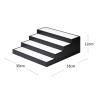 Eyeglass Storage Rack 4-Layer Sunglasses Storage Frame Glasses Display Frame Glasses Storage Tray Box Can Hold 8 Pairs of Glasses Desktop Stand Eyeglass Organizer Display Rack view 2