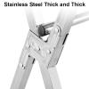 Foldable Clothes Rack, Adjustable Clothes Drying Rack, Stainless Steel Saves Space Drying Racks Extreme Stability Portable for Towels, Linens, Indoor/Outdoor ( 200cm/79in) view 3