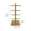BNNP Eyeglass Storage Rack Metal Sunglasses Display Stand Desktop Glasses Storage Rack Sunglasses Glass Frame Frame Glasses Display Stand Bracket (Gold) Eyeglass Organizer Display Rack view 2