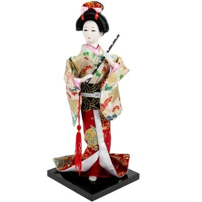AAPIE Wooden Collectibles Figurines Japanese Decor Japanese Geisha Kimono Doll Toy Ornament Home