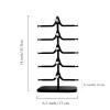 BNNP Eyeglass Storage Rack 5 Tier Sunglass Display Stand Glasses Display Stand Glasses Holder for 5 Pairs of Glasses Eyeglass Organizer Display Rack (Color : Gold) view 2