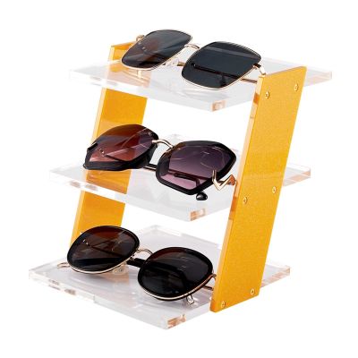BNNP Eyeglass Storage Rack Sunglasses Organizer Stands 3 Tier 4 Tier Glasses Stand Sunglasses Holders Sunglasses Rack Acrylic Eyeglasses Display Stand Eyeglass Organizer Display Rack (Size : 4 Layer)
