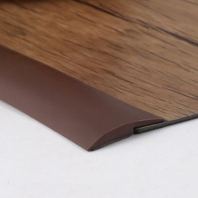 ZJKXJH Flexible Transition Strip for Flooring, PVC Soft Anti Slip Carpet Edge Trim for Doorways, Thresholds Reducer for Floor with 3mm Height Difference (Color : Coffee, Size : 15m/49ft Length)