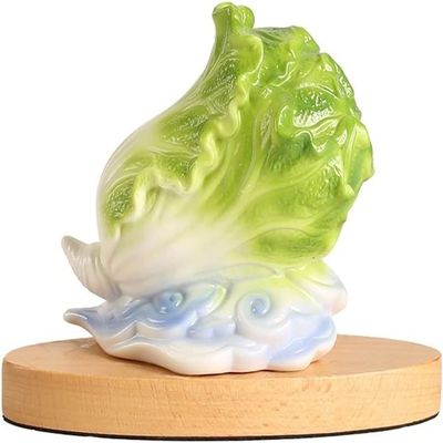 Storage Ornaments,Home Decoration Accessories,Lucky Cabbage Decoration Home Entrance Wine Cabinet Decoration Office Decoration Opening Housewarming New Home Gift (Color : A, Size : 15 * 7 * 10cm)