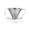 DEPILA tea strainers for loose tea Reusable Coffee FilterStainless Steel Cone Coffee Filter Tea Strainer Baskets Mesh Strainer Coffee Dripper with Stand Holder Filtering view 2