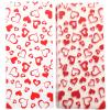 NUOBESTY 100pcs Valentine's Day Heart Candy Bags Treat Packaging for Cookies Snacks and Multi-use Bags for Friends Family and Boys and Girls view 1