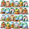 Frienda 24 Pcs Hawaiian Party Favor Bags Hawaii Themed Aloha Drawstring Backpack Flamingo Tropical Gift Goodie Bags for Birthday, Bridal Shower, Summer, Beach, Pool Backpack, 12 x 10 Inch view 1