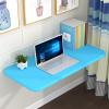 Wall Mounted Folding Table, Foldable Dining Table Solid Wood Desk, Space Saving Floating Foldable Table, For Laundry Kitchen Room, Small Space Wall Mounted Fold Table, Load Capacity 70kg ( Color : Blu view 1