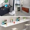 Wall Mounted Folding Table, Foldable Dining Table Solid Wood Desk, Space Saving Floating Foldable Table, For Laundry Kitchen Room, Small Space Wall Mounted Fold Table, Load Capacity 70kg ( Color : Blu view 2