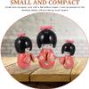 AAPIE 1 Set Traditional Maiko Doll Cute Oriental Decor Floral Geisha Doll Kokeshi Doll for Home Party Table Decoration view 2