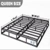 RLDVAY 5 inch Low Profile Queen-Size Box-Spring Only, Heavy Duty Metal with Fabric Cover, Easy Assembly, Non Slip, Noise Free view 3