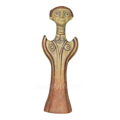 Generic Mycenaean Female Figurine Idol Psi Type Terracotta Clay Ancient Greek Sculpture