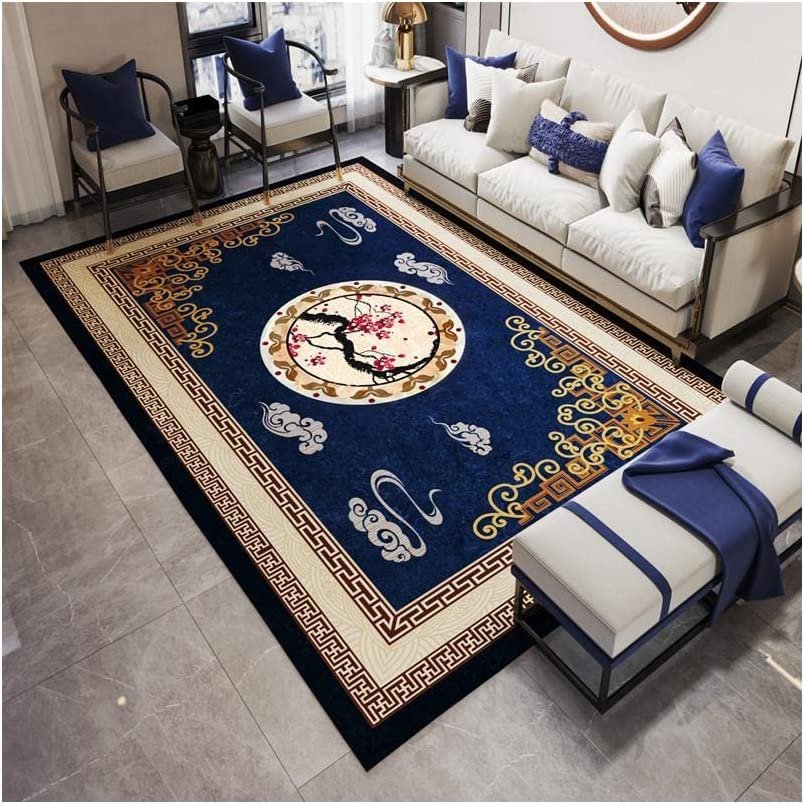 OLOTU Heated Area Rug Living Room Traditional Design Heated Floor Mats with Timer & Thermostat Anti-Slip Electric Heated Carpet