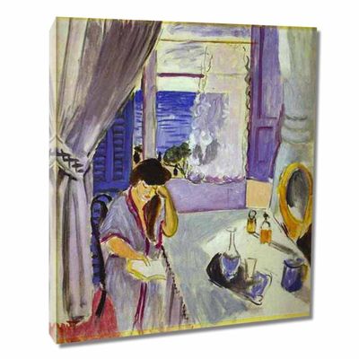 Ltt-Ydd-Ccl Henri MatisseWoman ReadingCanvas Wall Art for Living Room Home Decorations Office Bedroom Decor Artwork Pictures Ready to Hang Framed-45x54cm 18x21inch
