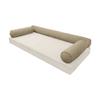 SLIPCOVER ONLY Same Pipe Full Style V6 Velvet Indoor Daybed Bolster Pillow AD304 view 1
