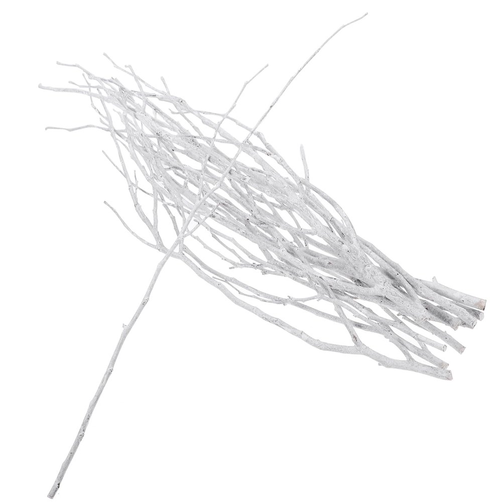 Ciieeo White Tree Branch Decors 10pcs Vase Sticks for Christmas Halloween