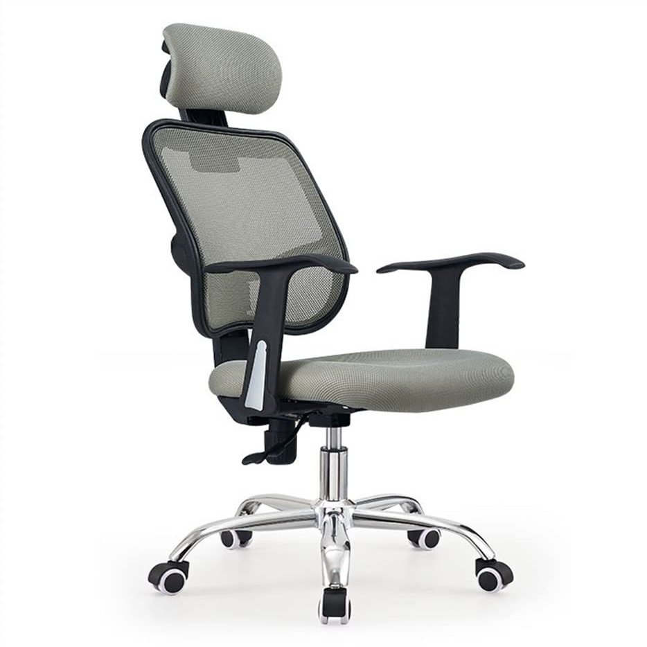 TOEWOE Office Chair, Computer Chair, Mesh Desk Chair, Ergonomic Desk Chair - Adjustable Height Office Desk Chairs, Swivel Chair for Office, Home, School (Color : Gray)