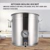 AIZYR Stainless Steel Brew Pots & Boil Bucket Home Brew Kettle with Thermometer and Ball Valve Spigot Brewery Mash Tun for Brewing and Cooking,17.7inch/60L view 3
