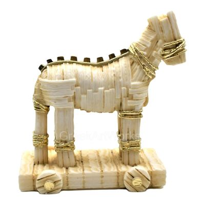 Trojan Horse Statue of Troy War Greek Mythology Ancient Greek Statue Figurine
