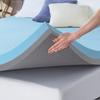 Maxzzz Full Mattress Topper,4 Inch Ventilated Design Memory Foam Queen Mattress Topper,Cooling Gel Infused Swirl Foam Pad for Pressure Relief Back Pain, CertiPUR-US Certified view 2