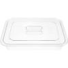 LIFKOME Reusable Plastic Rectangular Stewed Vegetable Plate Food Display Box with Lid Party Tray for Food Storage view 1