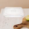 LIFKOME Reusable Plastic Rectangular Stewed Vegetable Plate Food Display Box with Lid Party Tray for Food Storage view 2