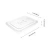LIFKOME Reusable Plastic Rectangular Stewed Vegetable Plate Food Display Box with Lid Party Tray for Food Storage view 4