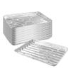 40 Pack Disposable Aluminum Broiler Pan 13 x 9 x 1 inch Aluminum Foil Grill Pans, Disposable Foil Baking Sheet Pans for Oven, Baking, BBQ, Takeout view 1