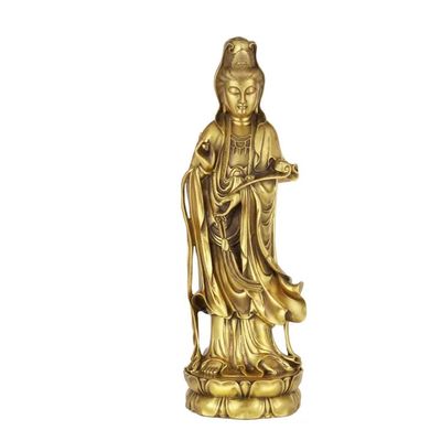 ZCBYBT 45Cm H Meditating Buddha Statue Buddha of Brass Statue for Spiritual Room Decor, Altars or Yoga