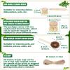 8 Pcs Bamboo Dish Brush Dish Washing Scrub Bottle Brush Wooden Palm Pot Brush Cleaning Scrubbers with Natural Sisal Bristles Long Handle for Pots Pans, Bottle, Sink, Vegetables, Household Cleaning view 4