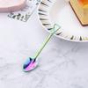 10 Pack Stainless Steel Mini Coffee Spoons, 4.7 Inches - Rainbow Demitasse Espresso Spoons for Dessert, Tea, Appetizer & Party Supplies view 3