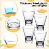 24 Pcs 9oz Plastic Martini Glasses Reusable Bulk Stemless Short Cocktail Glasses Clear Margarita Cups Unbreakable Cups for Wine Drinking Poolside Outdoor Party Restaurant Weddings Picnics view 2