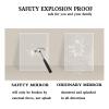 80cm Frameless Semicircle LED Bathroom Mirror Vanity Wall Mounted Mirror Explosion-Proof White Light Wiring Installation 50cm/60cm/70cm (Size : 60cm/23.6in) view 3
