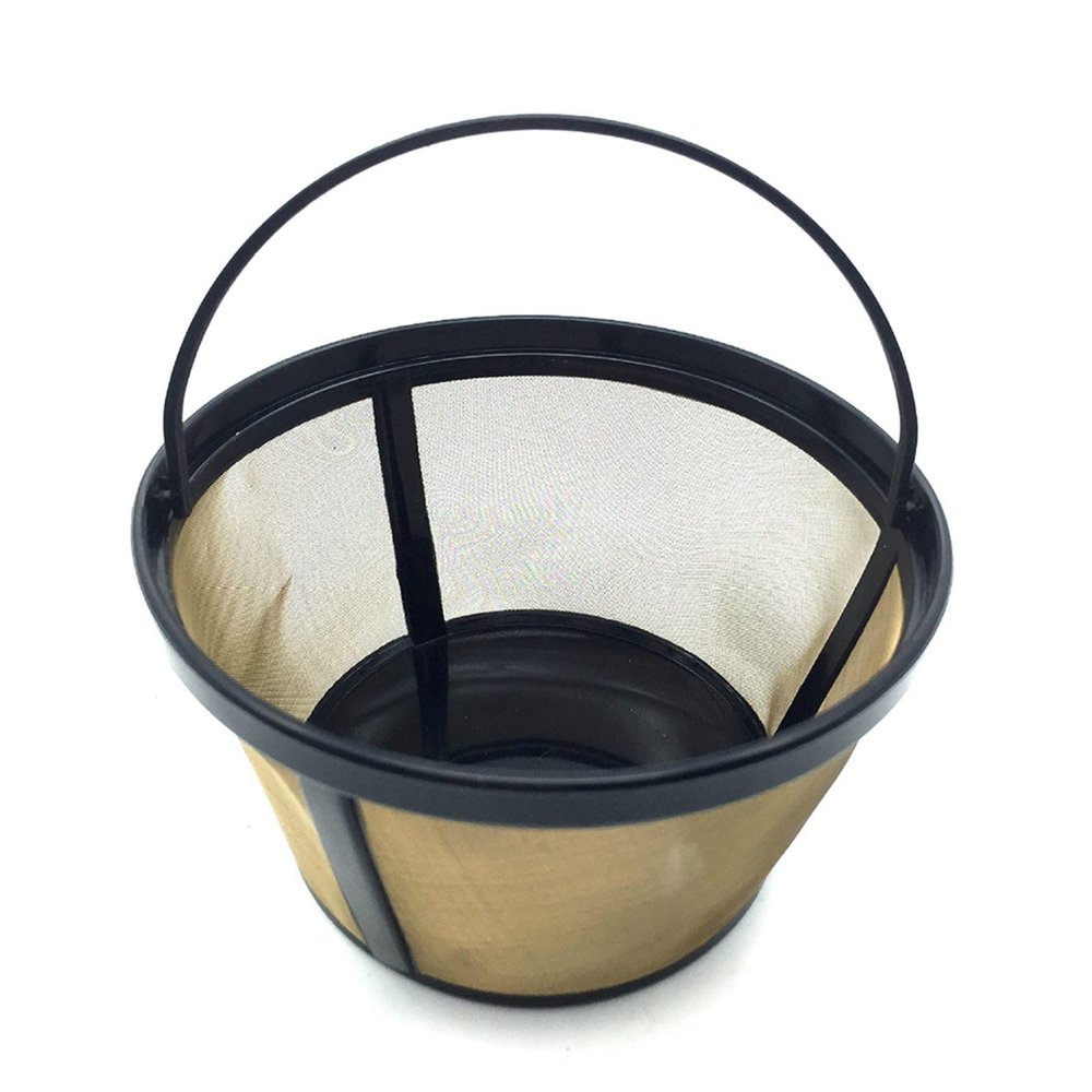 DEPILA Coffee Strainer Coffee Filter Stainless Steel Universal Coffee Filters Reusable Coffee Mesh Basket Cup Coffee Machine Strainer for Brew Coffee Filtering