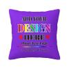 mamz Personalized Throw Pillow Covers Custom Pillowcase with Photo Text Cushion Covers for Sofa Couch Bed Chair Farmhouse Decorative Multi Size Optional Square 2 Sides Print-26x26IN-Blue Violet view 1