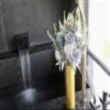2 Packs Artificial Plants Flowers Faux Dahlia Purple Blue White 19.8" Stems Blossom Tall Plant Outdoor Floral Arrangement Rustic Decoration Centerpieces Home(Dahlia Purple Dusty Blue White Eucalyptus) view 4