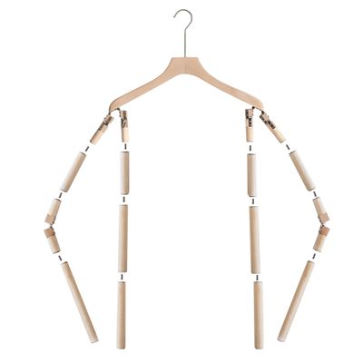 BIBOYA Mannequin Dress Form Wooden Coat Hangers Adult for Closet/Wardrobe/Photo Studio, Lightweight Body Shape Display Hangers w/Shoulder Grooves, Easy to Adjust