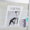 MTSON Magazine Holders for Shelves, Commercial Literature/Magazine Rack Single Storage Rack with 4 Mesh Pockets, for Trade Show, Exhibitions, School (Color : White) view 4