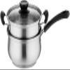 1.5L Stainless Steel Steamer Pot Soup Pot Cooking Multi-purpose Cookware With Steamer Pot Kitchen Non-stick Pan General Use view 1