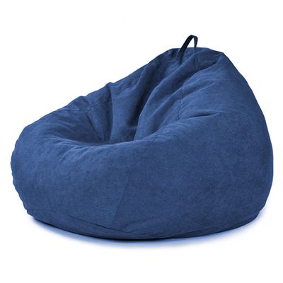 ArtsPavilion Bean Bag Chair Cover, Washable Ultra Soft Imitation Cotton Linen Beanbag Cover Beanbag with Sturdy Zipper, Removable and Washable 120 * 120cm Blue