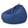 ArtsPavilion Bean Bag Chair Cover, Washable Ultra Soft Imitation Cotton Linen Beanbag Cover Beanbag with Sturdy Zipper, Removable and Washable 120 * 120cm Blue view 1