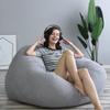 ArtsPavilion Bean Bag Chair Cover, Washable Ultra Soft Imitation Cotton Linen Beanbag Cover Beanbag with Sturdy Zipper, Removable and Washable 120 * 120cm Blue view 2