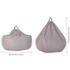ArtsPavilion Bean Bag Chair Cover, Washable Ultra Soft Imitation Cotton Linen Beanbag Cover Beanbag with Sturdy Zipper, Removable and Washable 120 * 120cm Blue view 3