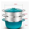 Stainless Steel Steamer Multi-Layer Large Soup Pot Non-Stick pan Enamel Soup Pot view 2