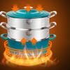 Stainless Steel Steamer Multi-Layer Large Soup Pot Non-Stick pan Enamel Soup Pot view 4