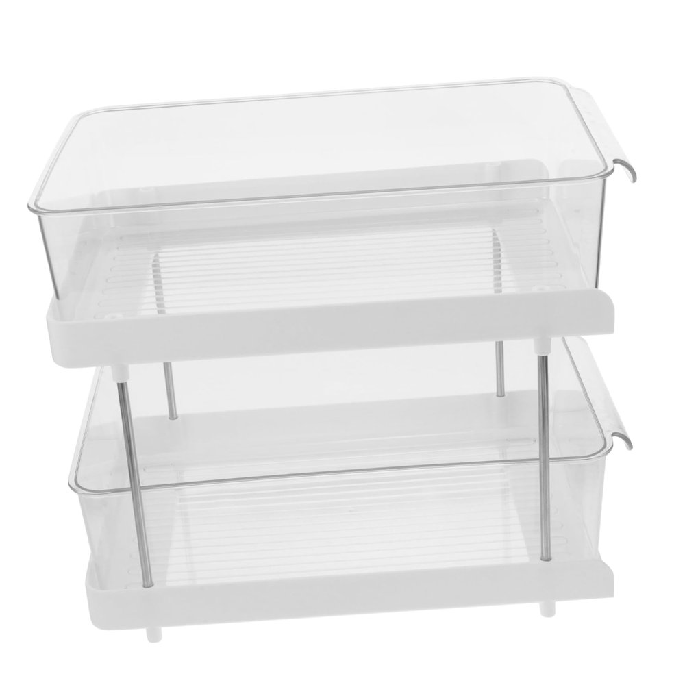 Cabilock Bathroom Organizer Under Sink Organizers and Storage Rack Bins with Handles Kitchen Organization