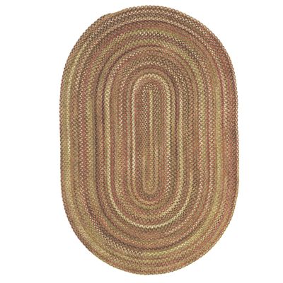 Capel American Heritage Foliage 4' 0" X 6' 0" Oval Braided Rug