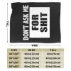 Qauirfe Don't Ask Me for Shit Throw Lightweight Blankets Bed Sofa Warm Cozy Fluffy Throw Plush 50"X40" Blanket view 3