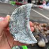 HXSCOO 1PC 8-10CM Moon Shaped Natural Tree Agate Crystals Gemstone Home Decor Healing Stones Craft Gift (Size : 2pcs) view 4