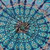 Peacock Wing Mandala Tapestry Wall Hanging Indian Cotton Tapestries Bedspread Picnic Beach Throw Blanket Wall Art Hippie Tapestry Bed Cover (Blue, 84 X 54 Inches (Twin)) By Indian Collectible view 3